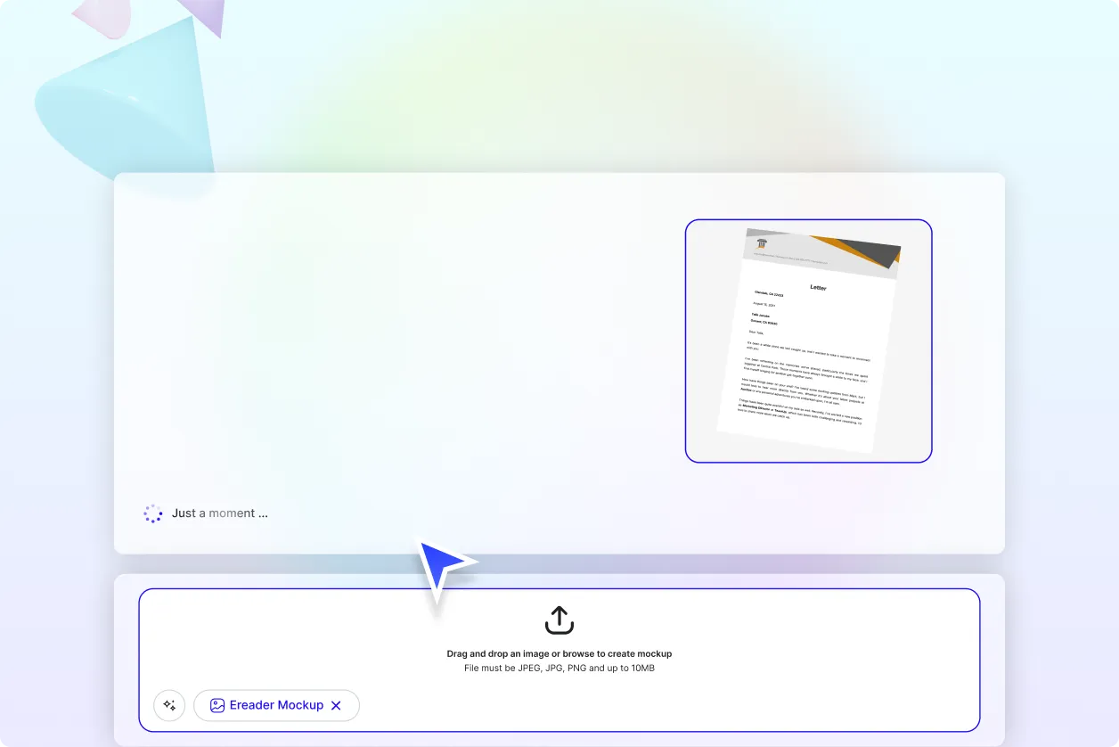 Free AI E-reader Mockup Image Generator, Free AI E-reader Mockup Maker Online 
